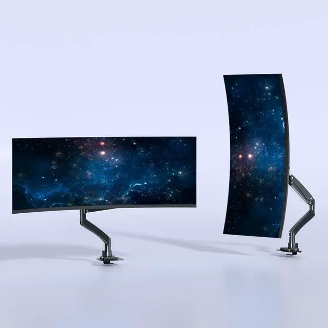 Alt view image 7 of 7 - PUTORSEN 22-57 inch Single Monitor Mount, Heavy Duty Monitor Arm Desk Mount Holds up to 59.4lbs, Fully Adjustable Ultrawide Monitor Stand with Steel Monitor Mount Reinforcement Plate, VESA75/100/200