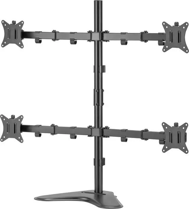 Main image of PUTORSEN  Quad Monitor Stand, 4 Monitor Mount for 17 to 32 inch Computer Screens,Hold up to 19.8lbs Each,Fully Adjustable Stacked 4 Monitor Desk Mount,Black