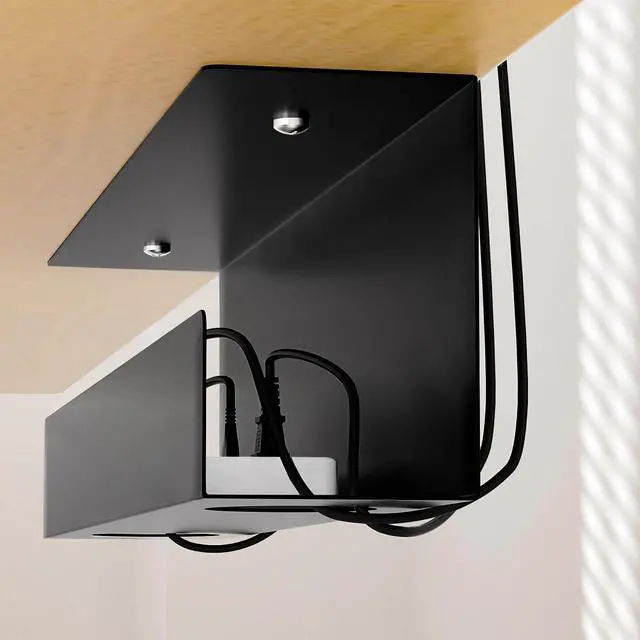 Alt view image 6 of 7 - PUTORSEN Cable Management Under Desk,17 inch Cable Management Tray
