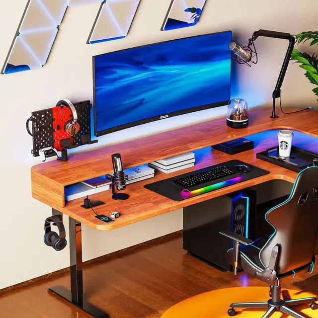 Alt view image 7 of 7 - PUTORSEN Headphone and Controller Holder for Desk, Rotatable DIY Modular Headphones Holder & Controller Stand with Cable Hooks, Clamped Above/Under Desk for Xbox PS5 PS4 Switch Controller