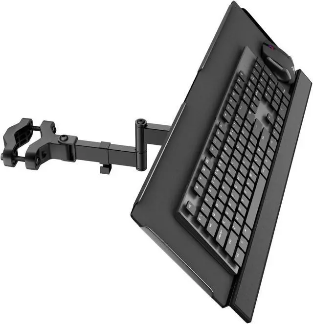 Main image of PUTORSEN Keyboard Tray Pole Mount - PUTORSEN Keyboard Mount fits Most Standard and Oversized Keyboards, Holds up to 2.2lbs, Black