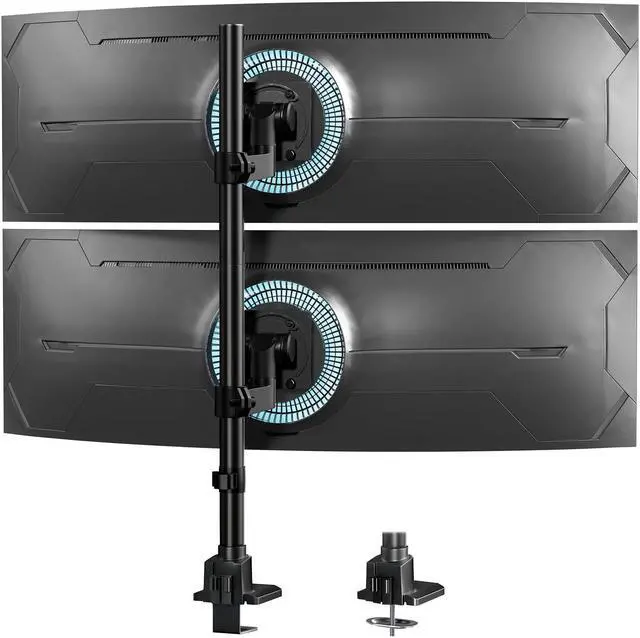 Main image of PUTORSEN Dual Monitor-Arm Ultrawide Heavy Duty - 27-57 inch Vertical Dual Monitor Mount, Adjustable Stacked Double Monitor Desk Mount Stand, Max Load 59.4 lbs (per Screen), VESA 75 100 mm, Black