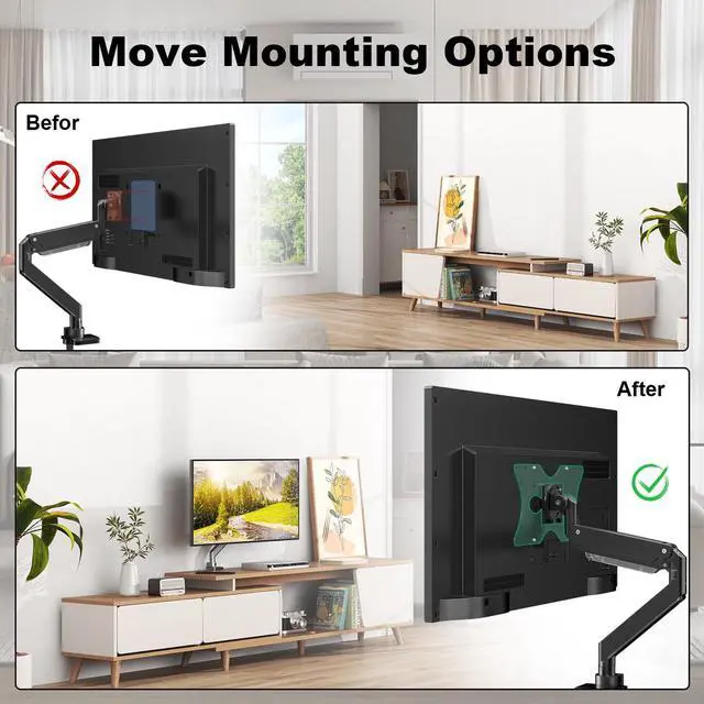 Alt view image 3 of 7 - PUTORSEN Steel VESA Mount Adapter Plate Bracket for Screens 32" to 55" LED LCD,Monitor and TV Mount Extender Conversion Kit Allows 100x100, 200x200 Convert to 400 x 200 mm Patterns