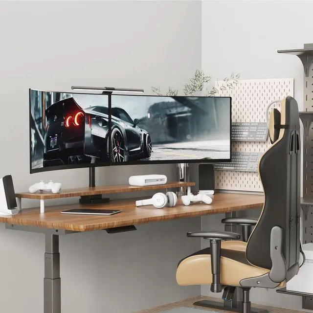 Alt view image 6 of 7 - PUTORSEN 24-57 inch Dual Vertical Monitor Mount, Heavy Duty Monitor Arm for 2 Monitors, up to 59.4 lbs, Extra Tall/Wide Adjustable, Premium Aluminum Dual Monitor Desk Mount, VESA 75x75-200x200 mm