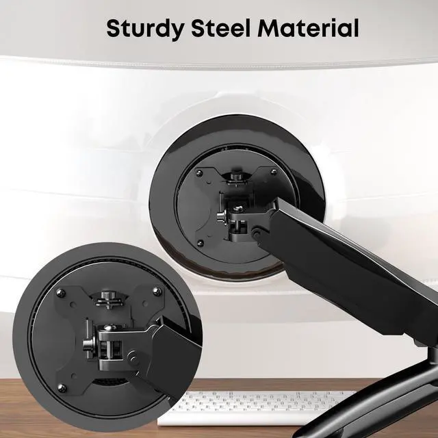 Alt view image 5 of 7 - PUTORSEN VESA Adapter Plate Bracket - for Samsung Odyssey Neo G9, Odyssey G7, G95NA, G75NB, CHG90 and Odyssey G9 Monitors, VESA 100x100, Black, Adapter-MP03