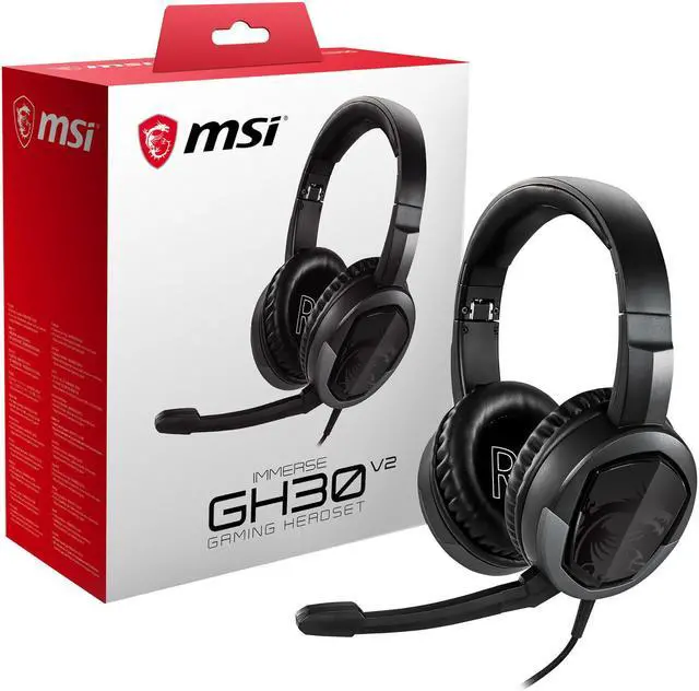 Main image of MSI Immerse GH30 V2 GAMING Headset with 40mm Drivers and Detachable Microphone