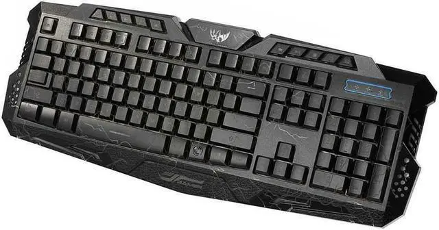 Alt view image 2 of 7 - 3-Colors Backlit USB Wired Gaming Keyboard Multimedia for Laptop PC
