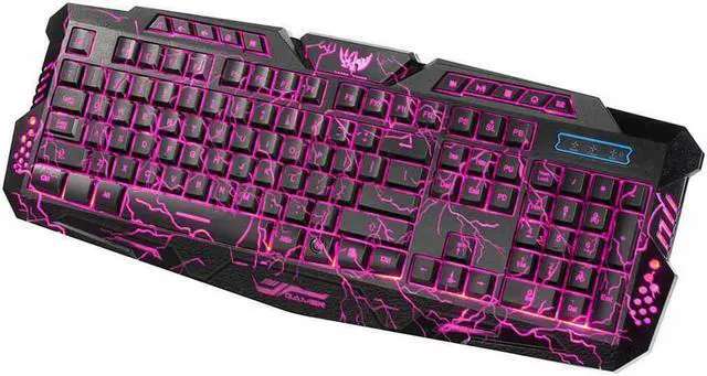 Alt view image 4 of 7 - 3-Colors Backlit USB Wired Gaming Keyboard Multimedia for Laptop PC