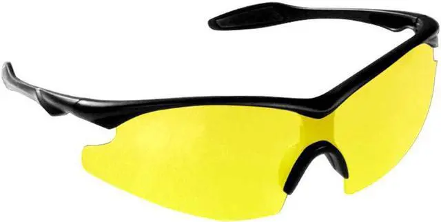 Main image of Military-Inspired Polarized Sport Sunglasses - Mirrored Integrated Polarized Lens Battle Vision HD Sunglasses for Men/Women Riding Running Cycling Fishing Driving Golf(Yellow)