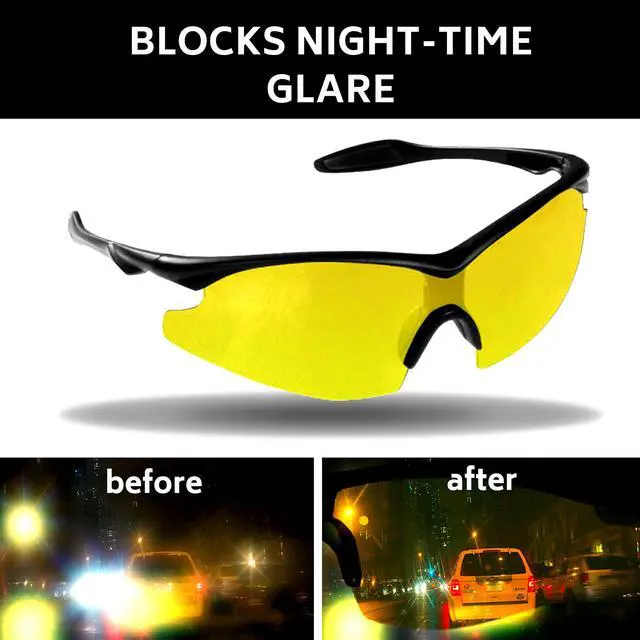Alt view image 5 of 5 - Military-Inspired Polarized Sport Sunglasses - Mirrored Integrated Polarized Lens Battle Vision HD Sunglasses for Men/Women Riding Running Cycling Fishing Driving Golf(Yellow)