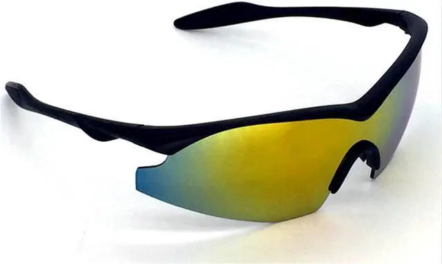 Alt view image 2 of 7 - Military-Inspired Polarized Sport Sunglasses - Mirrored Integrated Polarized Lens Battle Vision HD Sunglasses for Men/Women Riding Running Cycling Fishing Driving Golf