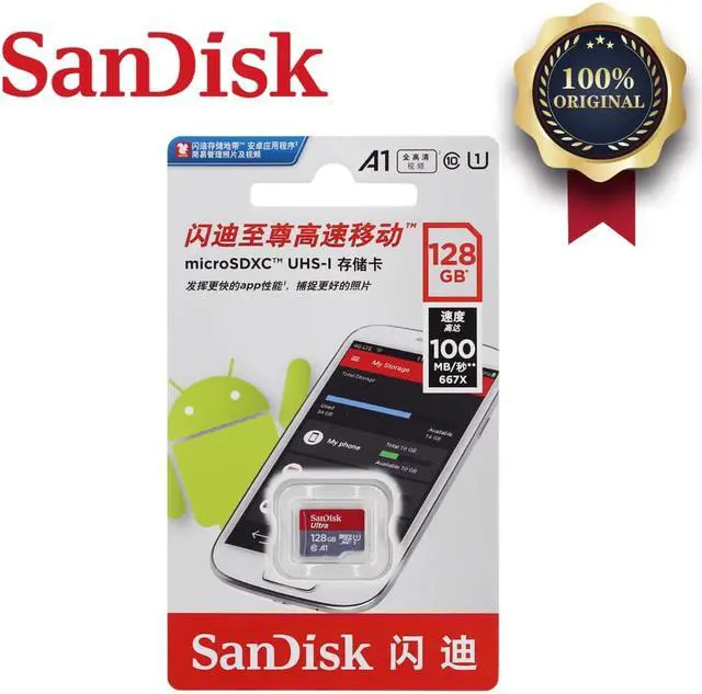 Alt view image 4 of 4 - Low speed 256GB SanDisk Micro SD Card Read Speed Up to 60MB/s TF Card memory card for samrt phone and table PC Camera Drone