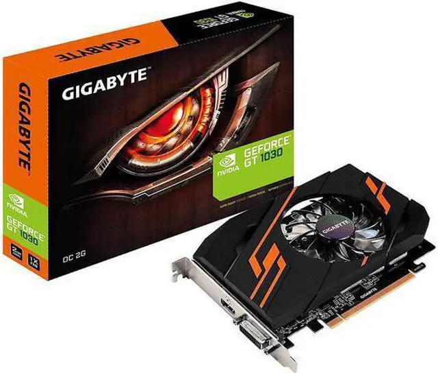 Alt view image 3 of 6 - GIGABYTE GeForce GT 1030 OC GDDR5 DirectX 12 GV-N1030OC-2GI 2GB 64-Bit PCI Express 3.0 x16 Video Card