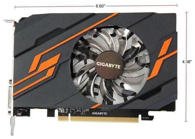 Alt view image 6 of 6 - GIGABYTE GeForce GT 1030 OC GDDR5 DirectX 12 GV-N1030OC-2GI 2GB 64-Bit PCI Express 3.0 x16 Video Card