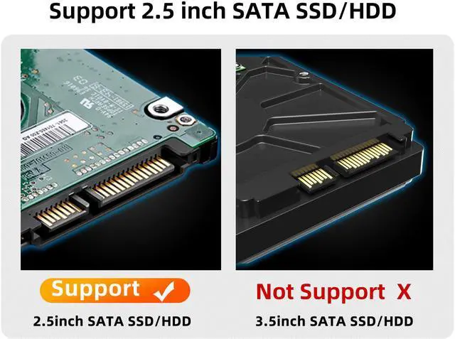 Alt view image 4 of 7 - MAIWO USB 3.0 to SATA Adapter for 2.5" SSD HDD Hard Drive, USB 3.0 to SATA III Cable with UASP, External Converter for Data Transfer Storage