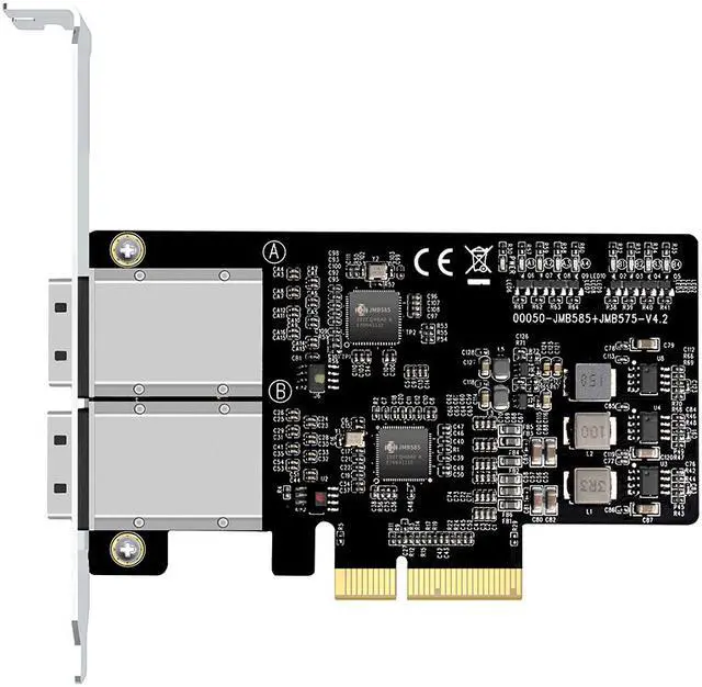 Main image of MAIWO PCIe Expansion Card , PCI-E x4 to 2 mini SAS SFF8088 Expansion Card converter, Two mini SAS
Connector up to 12Gbps Transfer Rate, SAS PCI Express Convertor Card