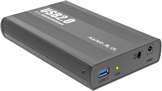 Main image of MAIWO External SATA Hard Drive Enclosure Case, USB 3.0 SATA HDD Enclosure for 2.5/3.5 inch SATA III HDD/SSD, External Hard Drive Case Black