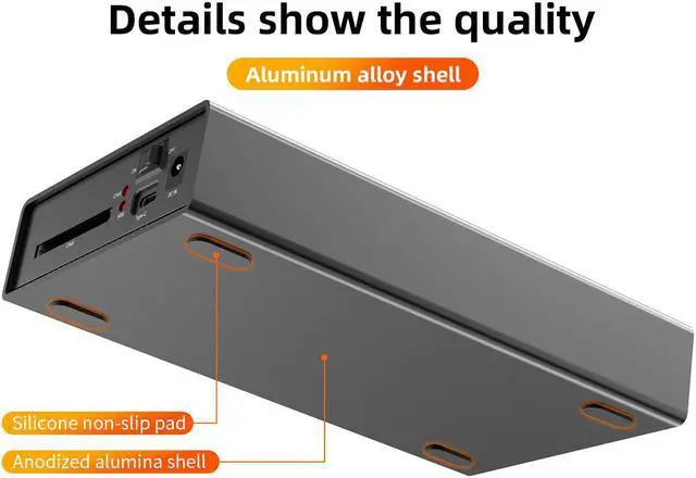 Alt view image 6 of 7 - MAIWO Aluminum Type C USB3.1 GEN1 2.5"/3.5'' SATA HDD /SSD External Hard Drive Enclosure Case with CFast Card Reader
