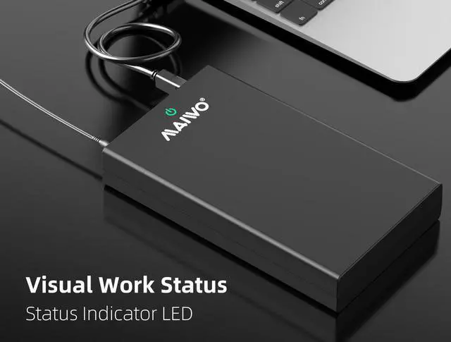 Alt view image 5 of 7 - MAIWO USB 3.0 to SATA 2.5/3.5 Inch SSD/HDD External Hard Drive Enclosure Transfer Speed Up to 5Gbps, Tool Free, Slide Deisign, Black