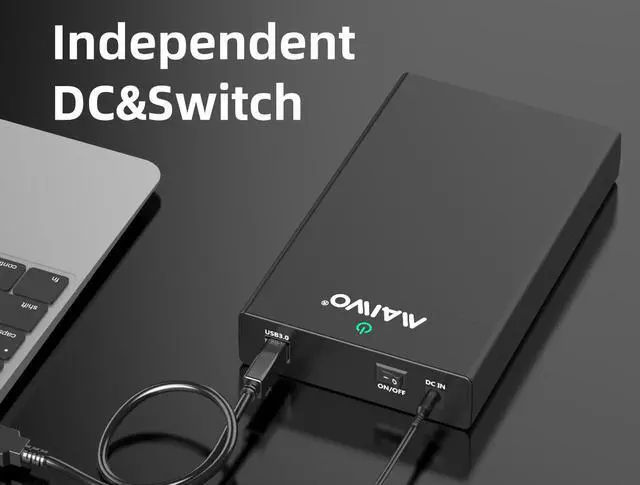 Alt view image 7 of 7 - MAIWO USB 3.0 to SATA 2.5/3.5 Inch SSD/HDD External Hard Drive Enclosure Transfer Speed Up to 5Gbps, Tool Free, Slide Deisign, Black