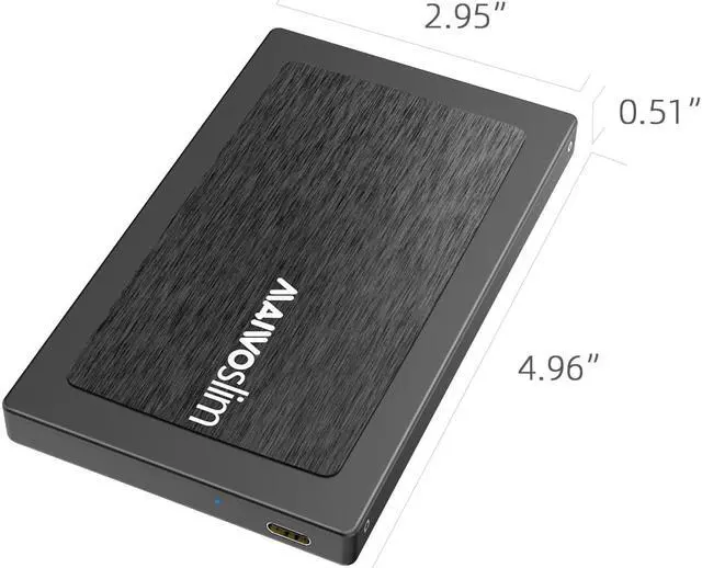 Alt view image 7 of 7 - MAIWO USB C Hard Drive Enclosure for 2.5" SATA SSD HDD Aluminum USB C to SATA Adapter USB 3.1 Gen 2 Support UASP SATA III Compatible with MacBook Pro Air WD Seagate Toshiba Samsung Hitachi