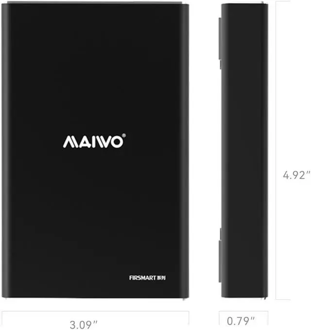 Alt view image 7 of 7 - MAIWO Dual Bay USB Type C to B-Key/B+M Key SATA M.2 SSD Hard Drive Enclosure Aluminum 
 Raid Case with RAID0/1/JBOD to speed 10Gbps