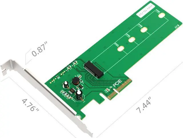 Alt view image 7 of 7 - MAIWO PCI Express M.2 SSD NGFF PCIe Card M.2 NVMe to PCIe 3.0 PCIEx4 M2 M-key NVMe PCIe Adapter Card (Support M.2 SSDs 22110,2280, 2260, 2242)