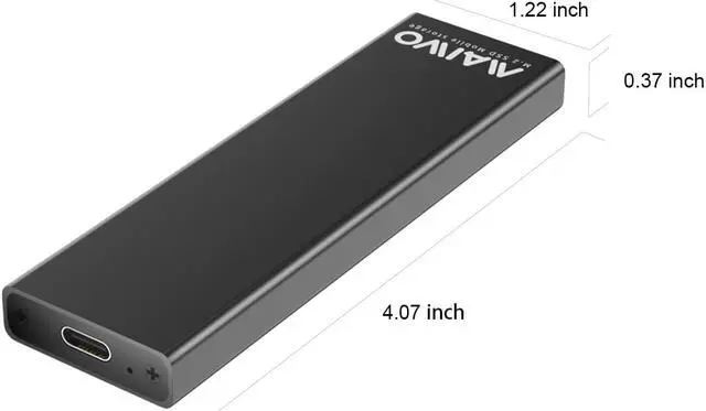 Alt view image 8 of 7 - MAIWO Aluminium USB 3.1 M.2 SATA SSD External Hard Drive Enclosure Type C Adapter Case with UASP, Support M.2 SATA  Hard Drive SSD in Size 2280/2260/2242/2230 with B-Key / B+M-Key