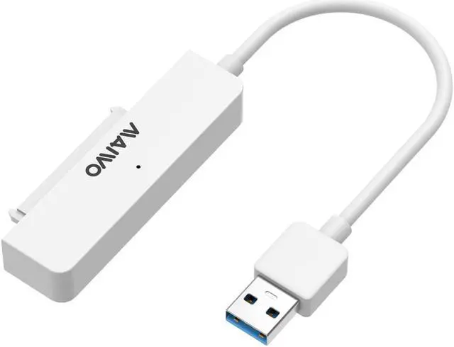 Alt view image 2 of 7 - MAIWO K104A SATA to USB 3.0 Adapter Cable for 2.5" SSD and HDD Hard Drive Adapter 5Gbps Support SATA III UASP Compatible with PC, laptop, TV, mobile,PS5, Xbox ,Router(White)