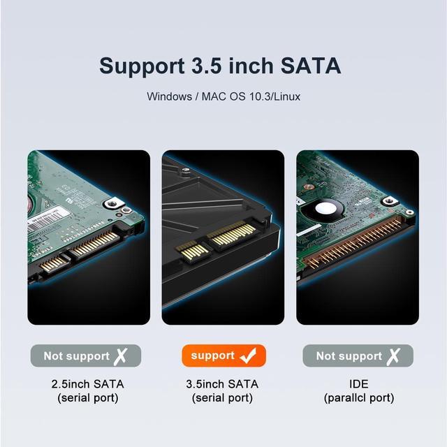 Alt view image 3 of 7 - MAIWO Dual Bay 3.5'' SATA HDD Docking Station with Cooling Fan, 10Gbps Type C SATA I II III External Hard Drive Raid Enclosure, 36TB Capacity, with RAID 0/1/Normal/Large Raid Modes