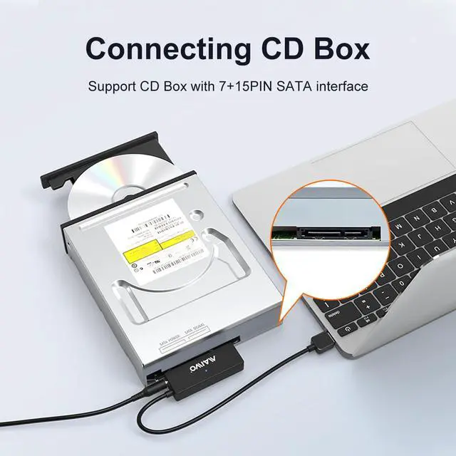 Alt view image 7 of 7 - MAIWO Tool-Free 2.5/3.5" USB 3.0 External Hard Drive SSD Enclosure Black - 1 Bay USB 3.0 w/UASP & SATA III, Up To 16TB.