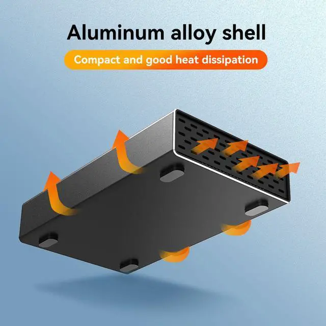Alt view image 7 of 7 - MAIWOExternal SAS Hard Drive Enclosure USB Type C to SAS Adapter for 2.5"/3.5" SAS HDD Hard Drive Aluminum Alloy SAS Case Support Max 18TB Capacity / 6Gbps Transmission Speed