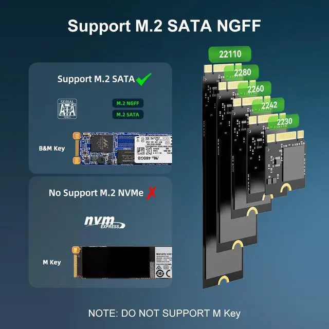 Alt view image 2 of 6 - MAIWO M.2 SATA SSD Duplicator, 5 Bay External Hard Drive Docking Station for M.2 SATA B Key Solid State Drive, USB 3.0 to SATA M.2 SSD Dock, 1 to 4 Offline Cloner, 5Gpbs Transmission Speed