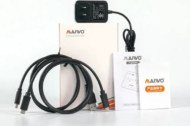 Alt view image 8 of 7 - MAIWO Dual Bay M.2 SATA Docking Station Duplicator Offline Cloner, USB3.1 Type C to M.2 SATA Hard Drive Enclosure for B + M Key, Transfer Speed Up to 6Gbps Storage up to 2x2TB