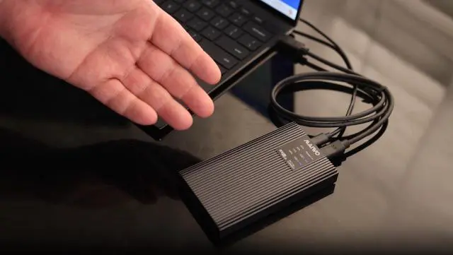 Alt view image 8 of 7 - MAIWO M.2 NVMe Cloner Dual-Bay NVMe Docking Station USB C to NVMe SSD Enclosure Aluminum M.2 Duplicator Offline Clone for PCIe M-Key SSDs Max 8TB Tool Free USB3.2 GEN2x2 20Gbps Speed