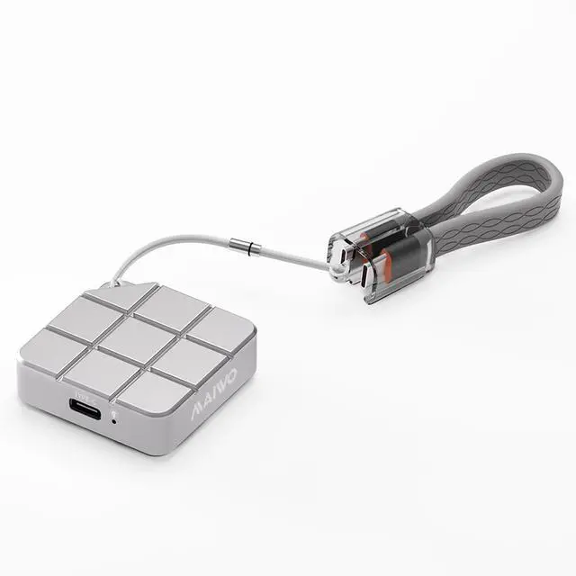 Main image of MAIWO 256GB Portable SSD External Solid State Drive, USB 3.2 GEN 2 Type-C Up to 1050MB/s, Mini PSSD for iPhone 15 Pro Max MacBook Pro PS5, Aluminum (Silver) 256GB Silver