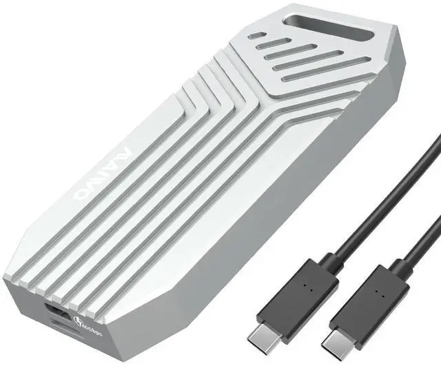 Main image of MAIWO USB4.0 40Gbps NVMe SSD Enclosure for M1 M2 Pro/Max, Compatible with Thunderbolt 4/3 USB4.0/3.2/3.1/3.0/2.0, 8TB Capacity, Support M.2 NVMe M-Key M+B-Key 2280mm, Tool Free Case, Silver