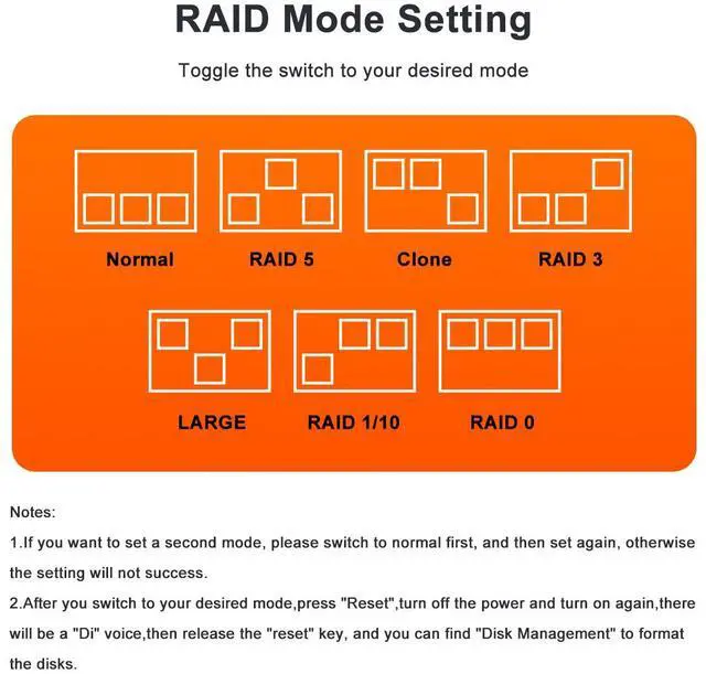 Alt view image 2 of 6 - MAIWO 4 Bay RAID Enclosure for 3.5 inch SATA Hard Drive with Two Fans, Support UASP 4K HDTV, 64TB USB3.1 Type-C 5Gbps Speed, RAID 0/1/3/5/10 Clone Large Normal