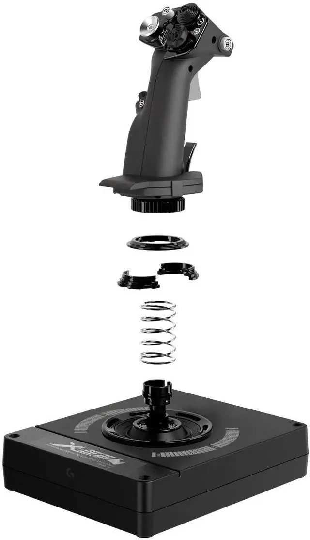 Alt view image 6 of 7 - Logitech G X56 H.O.T.A.S Throttle and Joystick Flight Simulator Game Controller for PC - Black