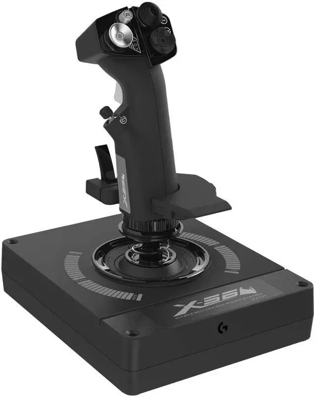 Alt view image 4 of 7 - Logitech G X56 H.O.T.A.S Throttle and Joystick Flight Simulator Game Controller for PC - Black