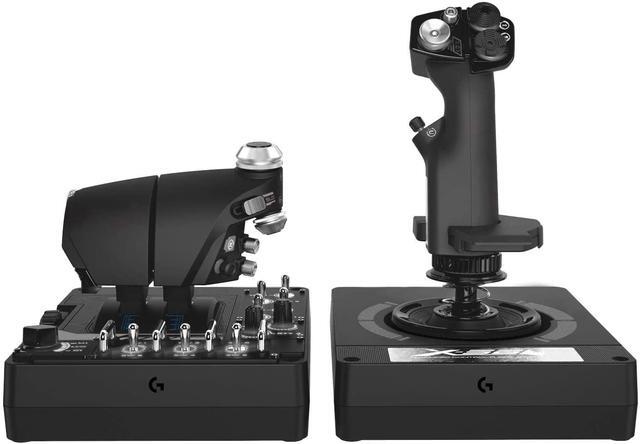 Alt view image 3 of 7 - Logitech G X56 H.O.T.A.S Throttle and Joystick Flight Simulator Game Controller for PC - Black