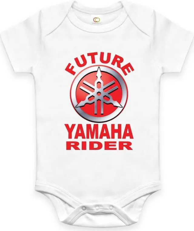 Alt view image 2 of 2 - RARE NEW FUTURE YAMAHA DRIVER BABY FUNNY ONE PIECE JUMP SUIT ONE PIECE ROMPER ONESIE