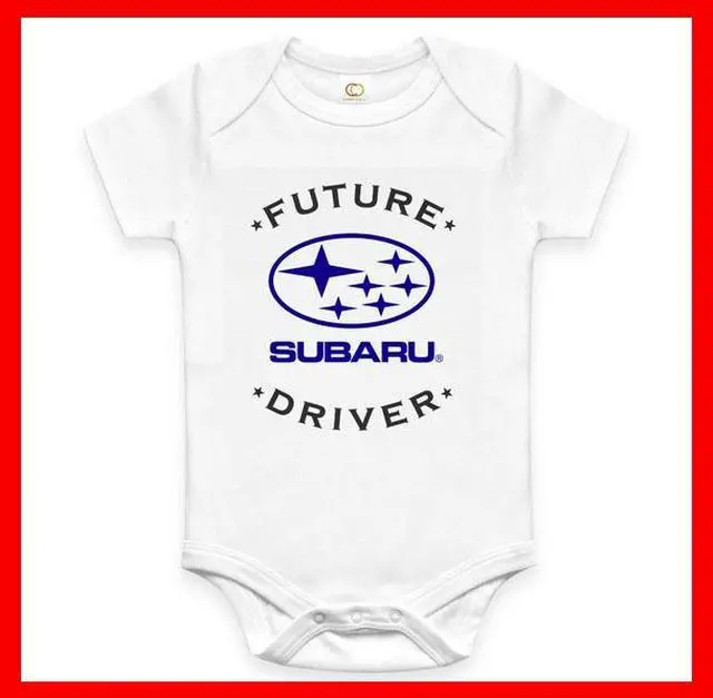 Main image of RARE NEW FUTURE SUBARU DRIVER BABY FUNNY BODYSUIT JUMP SUIT ONE PIECE ROMPER  ONESIE