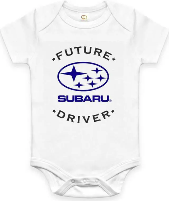 Alt view image 2 of 2 - RARE NEW FUTURE SUBARU DRIVER BABY FUNNY BODYSUIT JUMP SUIT ONE PIECE ROMPER  ONESIE