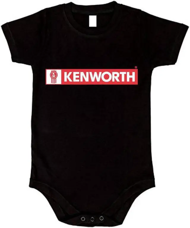 Main image of RARE NEW FUTURE KENWORTH DRIVER BABY FUNNY BLACK BODYSUIT JUMP SUIT ONE PIECE ROMPER ONESIE 0-3 Months