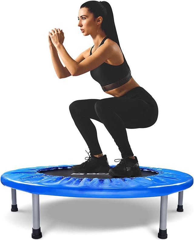 Mini Trampoline for Adults Exercise Rebounder Indoor Trampoline for Kids 38  Inch Small Trampoline Foldable Workout Trampoline Folding Fitness