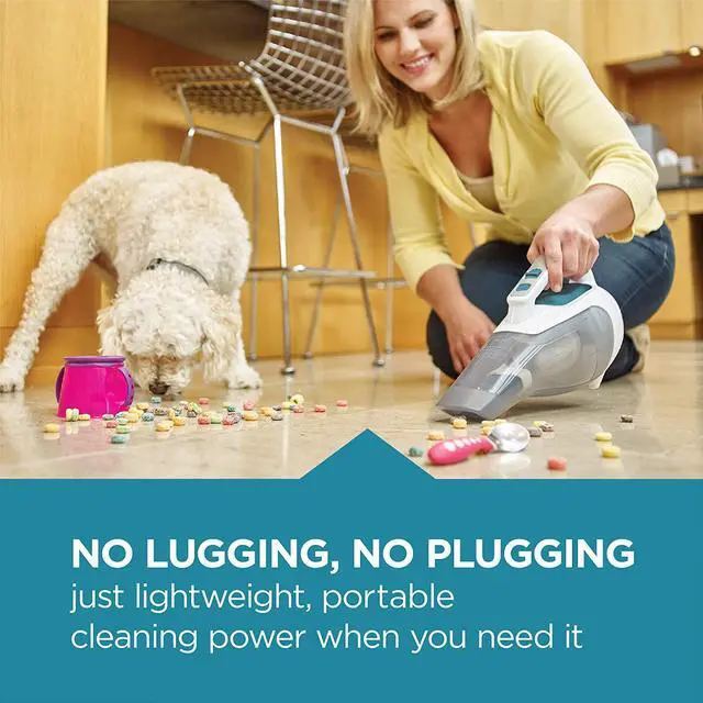 Alt view image 5 of 6 - Dusbuster Handheld Vacuum ION Hand, Cordless, Flexi Blue/ Grey / White (HHVI315JO42)