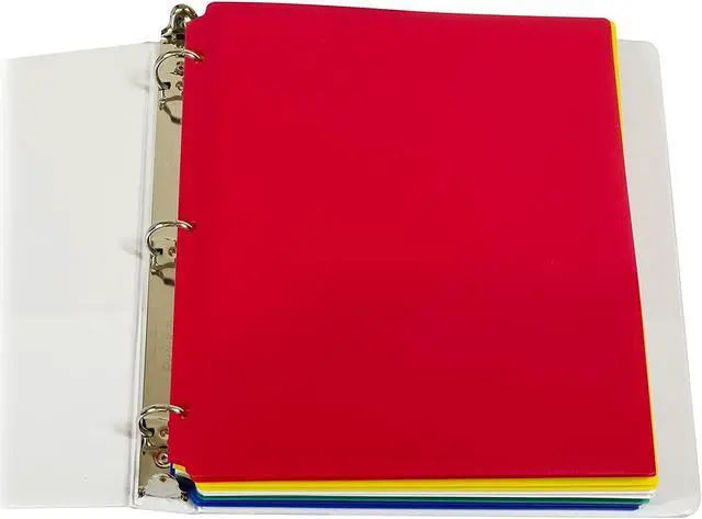 Alt view image 12 of 20 - C-Line Two-Pocket Heavyweight Poly Portfolio Folder 3-Hole Punch Letter Asst 10/PK 32930