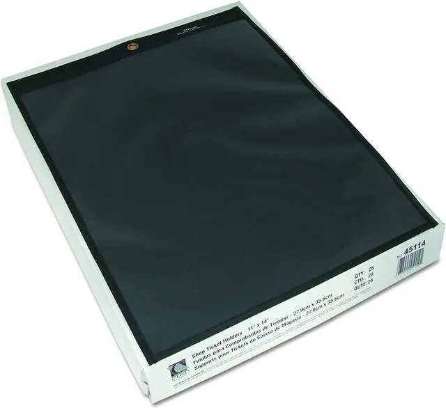 Alt view image 4 of 14 - C-Line Shop Ticket Holders Stitched One Side Clear 75" 11 x 14 25/BX 45114