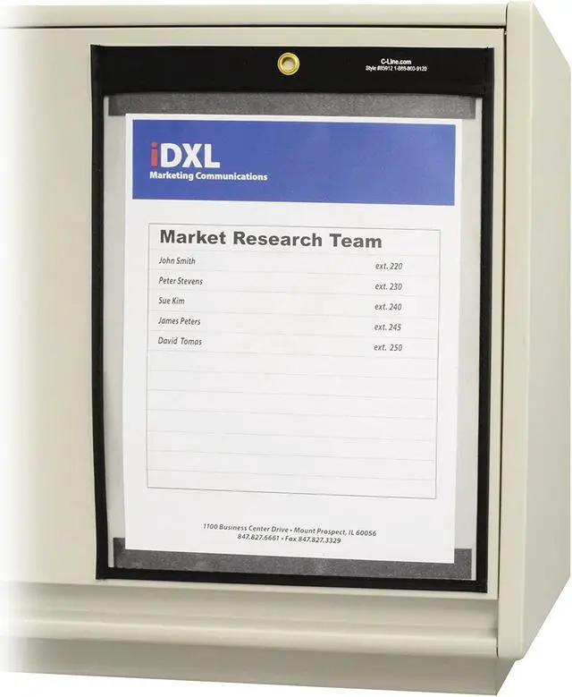 Alt view image 19 of 20 - C-Line Magnetic Stitched Shop Ticket Holders, Clear, 75", 9 X 12, 25/Box 85912